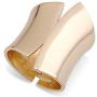 Gold Plating Polished-finish Chunky Bangle Cuff Bracelet for Women Girls Gold Statement Bangle Fashion Bracelet Jewelry