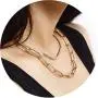 TinaRice Layered Chain Necklace Link Paperclip Choker Necklaces Gifts for Women Jewelry