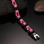 BEMI Cool Style Gothic 10MM Wide Bike Motorcycle Chain Polished Stainless Steel Link Bracelet for Men