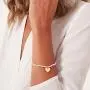 Katie Loxton Sweet Sayings Heart of Gold Womens Silver Plated Boxed Stretch Charm Bracelet