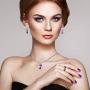 Almusen Little cat Jewelry Set for Women Plating Cubic Zirconia Earrings and Necklace Set Valentines Jewelry Gift Birthday Gift for Mom Women Wife Girls Her