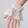 BLESSUME Lolita Lace Cuffs Steampunk Wrist Cuff Bracelet (White 10(1pr)) BLESSUME Lolita Lace Cuffs Steampunk Wrist Cuff Bracelet (White 10(1pr))