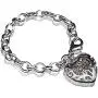 DVE Fashion Chain Bracelet, Hollow Out Heart Pendant Silver Plated Chain Bracelets for Women, Nickel-Free, Hypoallergenic DVE Fashion Chain Bracelet, Hollow Out Heart Pendant Silver Plated Chain Bracelets for Women, Nickel-Free, Hypoallergenic
