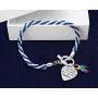 Fundraising For A Cause | Autism Awareness Charm Bracelet with Accent String - Puzzle Ribbon Bracelets for Autism & Asperger’s Awareness in a Gift Box
