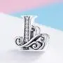 Solid 925 Sterling Silver with Cubic Stones, Complete A~Z Gift Options Alphabet Charm Letter Beads fit Pandora European Bracelets