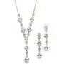 Mariell 14K Rose Gold Plated Cubic Zirconia Wedding Necklace & Earrings Bridal Jewelry Set for Brides Mariell 14K Rose Gold Plated Cubic Zirconia Wedding Necklace & Earrings Bridal Jewelry Set for Brides