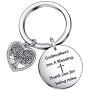 De&ai Godmother Appreciation Keychain, Jewelry for Godmother Birthday Mothers Day Christmas Christening Gift