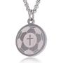 Pendant Sports Luke 1:37 Athletes Necklace Crafted in Stainless Steel and Presented in a Black Velvet Box. Baseball, Football, Hockey, Racing, Soccer, Basketball & Volleyball.