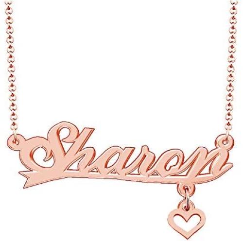 CLY Jewelry Customized Heart Pendant Custom Jewelry for Her Personalized Name Necklace