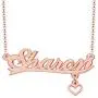 CLY Jewelry Customized Heart Pendant Custom Jewelry for Her Personalized Name Necklace CLY Jewelry Customized Heart Pendant Custom Jewelry for Her Personalized Name Necklace