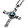 Warvik Native American Cross Eagle Necklace Pendant Indian Vintage, Stainless Steel Jewelry Mens Womens Wheat Chain 20/28inch Warvik Native American Cross Eagle Necklace Pendant Indian Vintage, Stainless Steel Jewelry Mens Womens Wheat Chain 20/28inch