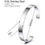 MeMeDIY Personalized Bracelet Engraving Name Identification ID Customized for Men Women Girls Water Resistant Stainless Steel Adjustable Cuff Bangle (8mm Wide, Small and Large Sizes) MeMeDIY Personalized Bracelet Engraving Name Identification ID Customized for Men Women Girls Water Resistant Stainless Steel Adjustable Cuff Bangle (8mm Wide, Small and Large Sizes)