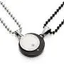COOLSTEELANDBEYOND A Pair Couples Lovers Steel Moon and Sun Pendant Necklace with Cubic Zirconia for Man Woman Friends COOLSTEELANDBEYOND A Pair Couples Lovers Steel Moon and Sun Pendant Necklace with Cubic Zirconia for Man Woman Friends