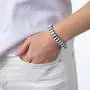 HZEYN Enamel Tile Bracelet Colorful Enameled Mini Bar Tile Bead Stretch Bracelet for Women Stackable Jewelry