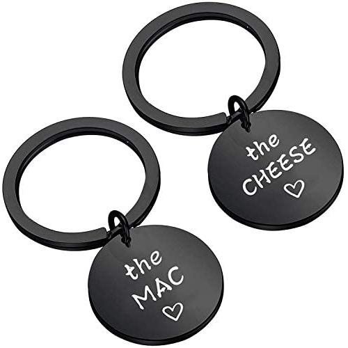 SEIRAA The Mac The Cheese Keychain Food Jewelry Couple Gift Macaroni And Cheese Jewelry Best Friend Gift