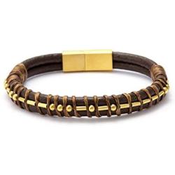 MEMGIFT I Love You Morse Code Leather Bracelets for Men Funny Inspirational Gifts for Her Mom Son Daughter Sister Wrap Bracelet