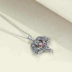 ONEFINITY Sterling Sliver Dragon Necklace Irish Celtic Knot Dragon Anime Necklace Viking Jewelry Gifts for Women Men Her