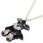 DOWAY Acrylic Charm Cute Mini Schnauzer Necklace Dog Pendant Fashion Pet Jewelry for Women Girls Decoration Party Gifts DOWAY Acrylic Charm Cute Mini Schnauzer Necklace Dog Pendant Fashion Pet Jewelry for Women Girls Decoration Party Gifts