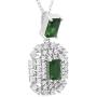 Izaara 92.5 Sterling Silver Platinum Plated Pendant Set Earrings For Women and Girls Ideal For Casual, Daily Wear, Birthday, Wedding, Anniversary, Valentines Gift