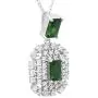 Izaara 92.5 Sterling Silver Platinum Plated Pendant Set Earrings For Women and Girls Ideal For Casual, Daily Wear, Birthday, Wedding, Anniversary, Valentines Gift
