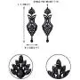 EVER FAITH Womens Rhinestone Crystal Art Deco 1920s Wedding Vase Flower Leaf Teardrop Earrings EVER FAITH Womens Rhinestone Crystal Art Deco 1920s Wedding Vase Flower Leaf Teardrop Earrings