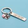 BEKECH Cute Animal Cow Jewelry Cow Lover Gift I Just Freaking Love Cows OK Cow Keychain Cow Gifts for Farmer Cow Owner Farm Gift Cow Mama Gift Fur Mama Gift Crazy Cow Lady Gift