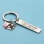 BEKECH Cute Animal Cow Jewelry Cow Lover Gift I Just Freaking Love Cows OK Cow Keychain Cow Gifts for Farmer Cow Owner Farm Gift Cow Mama Gift Fur Mama Gift Crazy Cow Lady Gift