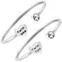 Gzrlyf Twin Cuff Bracelets Twin One Twin Two Jewelry Twin Gifts for Twins