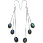 Labradorite Earrings Long Earrings, 925 Sterling Silver Earrings Womens Jewelry Party Birthday Mothers Gift 3''