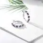 Gem Stone King 2.74 Ct Round Purple Amethyst 925 Sterling Silver Hoop Earrings Gem Stone King 2.74 Ct Round Purple Amethyst 925 Sterling Silver Hoop Earrings
