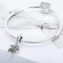 Fan Charm 925 Sterling Silver Snow Charm Key Charm Coconut Palm Tree Charm Love Charm for Pandora Charm Bracelet