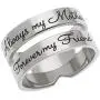 Stainless Steel Womens Stackable Ring - Always My Mother Forever My Friend Moms Ring, Jewelry for Mom from Daughter & Son, Size 6 to 9 Stainless Steel Womens Stackable Ring - Always My Mother Forever My Friend Moms Ring, Jewelry for Mom from Daughter & Son, Size 6 to 9