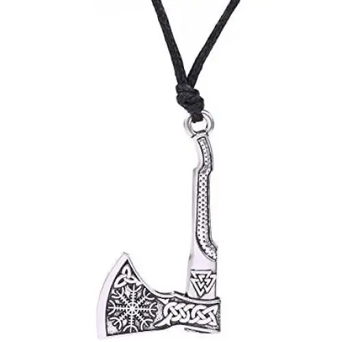 fishhook Vintage Retro Trinity Celtic Knot Norse Viking Odin Valknut Amulet Axe Pendant Necklace Jewelry fishhook Vintage Retro Trinity Celtic Knot Norse Viking Odin Valknut Amulet Axe Pendant Necklace Jewelry