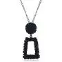 Statement Necklace Drop Earrings Set for Women Large Metal Crystal Geometric Dangle Earrings Necklace Jewelry Set