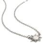 YAZILIND Artificial Opal Sunflower Shape Pendant Clavicle Chain Necklace