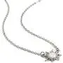 YAZILIND Artificial Opal Sunflower Shape Pendant Clavicle Chain Necklace YAZILIND Artificial Opal Sunflower Shape Pendant Clavicle Chain Necklace