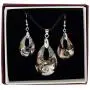 GlassOfVenice Gemma Murano Glass Necklace and Earrings Set - Black GlassOfVenice Gemma Murano Glass Necklace and Earrings Set - Black
