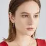 18K White Gold Plated Mystic Fire Topaz Leverback Earrings Hypoallergenic Jewelry For Women Girls 18K White Gold Plated Mystic Fire Topaz Leverback Earrings Hypoallergenic Jewelry For Women Girls
