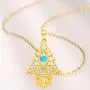 Hamsa Necklace Blue Opal Evil Eye Good Luck Hand of Vintage Fatima 925 Sterling Silver Plated 14k Gold Chain Pendant Necklaces Jewelry Fashion Gift for Women Girls (17+2’’) Hamsa Necklace Blue Opal Evil Eye Good Luck Hand of Vintage Fatima 925 Sterling Silver Plated 14k Gold Chain Pendant Necklaces Jewelry Fashion Gift for Women Girls (17+2’’)