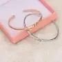 HOLLP  Daughter in Law Gift Marriage Made You Family Love Made You My Daughter Cuff Bracelet with Rose Flower Wedding Jewelry Stepdaughter Gift