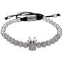 Imperial Crown King 18K Gold CZ Beads Bracelet Luxury Charm Fashion Bangle for Men Women