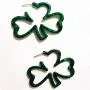 2 Pairs St.Patricks Day Green Shamrock Earrings 3 Leaf Clover Dangle Earrings Acrylic Irish Clover Hoop Earrings Lucky Green Shamrock Statement Dangles Earrings Set 2 Pairs St.Patricks Day Green Shamrock Earrings 3 Leaf Clover Dangle Earrings Acrylic Irish Clover Hoop Earrings Lucky Green Shamrock Statement Dangles Earrings Set