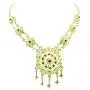 Siwalai Thai Traditional Gold Plated Multicolor Crystals Necklace Earrings Bracelet Jewelry Set 18 Inches Siwalai Thai Traditional Gold Plated Multicolor Crystals Necklace Earrings Bracelet Jewelry Set 18 Inches