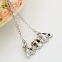 PANGRUI Adorable Tiny Vampire Bat Pendant Necklace, Gift for Batman Fans