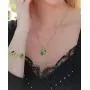 Leafael 18K Rose Gold Plated Love Heart Pendant Necklace with Healing Stone Crystal Jewelry Gifts for Women, 18''+2'' Leafael 18K Rose Gold Plated Love Heart Pendant Necklace with Healing Stone Crystal Jewelry Gifts for Women, 18''+2''