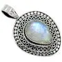 YoTreasure 1.73'' Moonstone Solid 925 Sterling Silver Chain Pendant Jewelry YoTreasure 1.73'' Moonstone Solid 925 Sterling Silver Chain Pendant Jewelry
