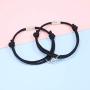 VU100 2PCS Magnetic Mutual Attraction Couple Bracelet Vow of Love Matching Gift for Couple Bestfriend