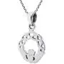 AeraVida Claddagh Heart Round Celtic Knot .925 Sterling Silver Pendant Necklace AeraVida Claddagh Heart Round Celtic Knot .925 Sterling Silver Pendant Necklace