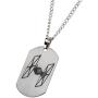 Star Wars Jewelry Episode 7 Tie Fighter Laser Etched Dog Tag Pendant Necklace, 22''