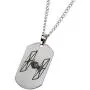 Star Wars Jewelry Episode 7 Tie Fighter Laser Etched Dog Tag Pendant Necklace, 22''